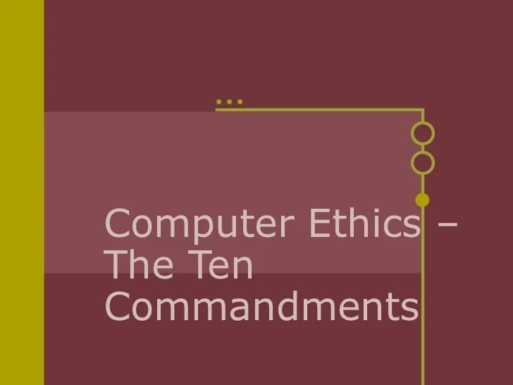 Commandments ethics