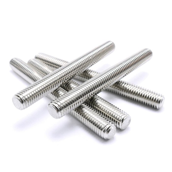 Threaded stud nut carr mcmaster rods joiner bolts mild fastner fasteners acme material anchors alloy