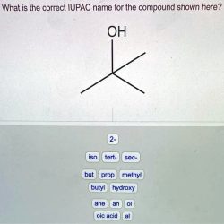 What is the correct iupac name for the compound shown