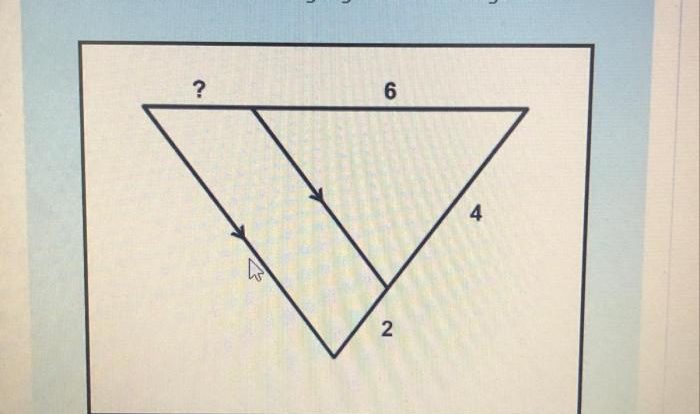 Geometry assignment find the length indicated