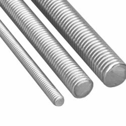 Threaded rod can be attached to steel i-beams with